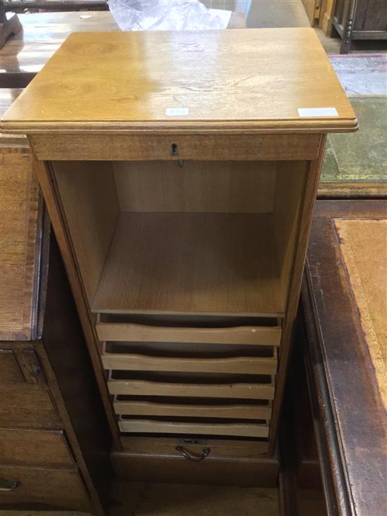 Oak filing cabinet